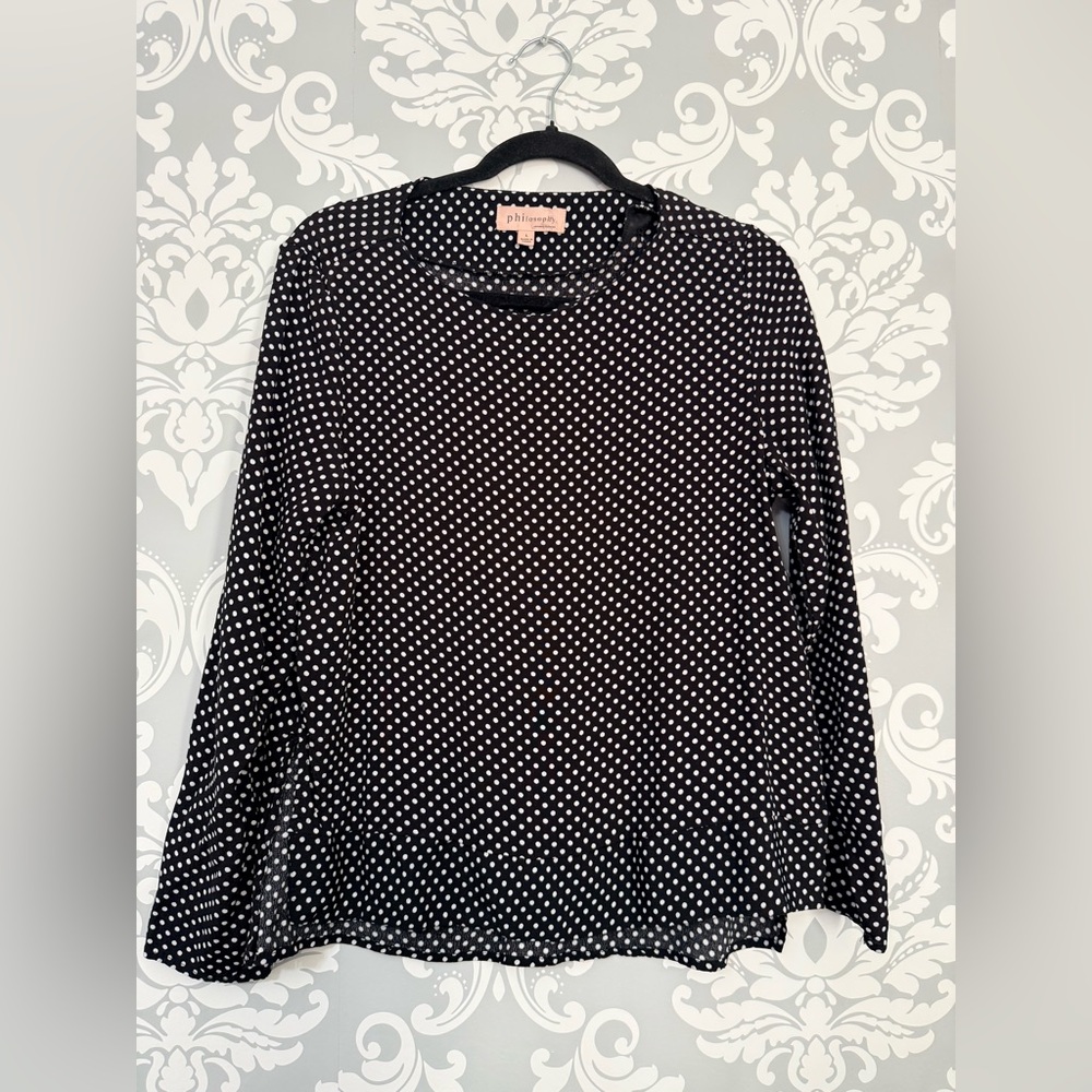 4/$25 • Philosophy Polka Dot Print Blouse